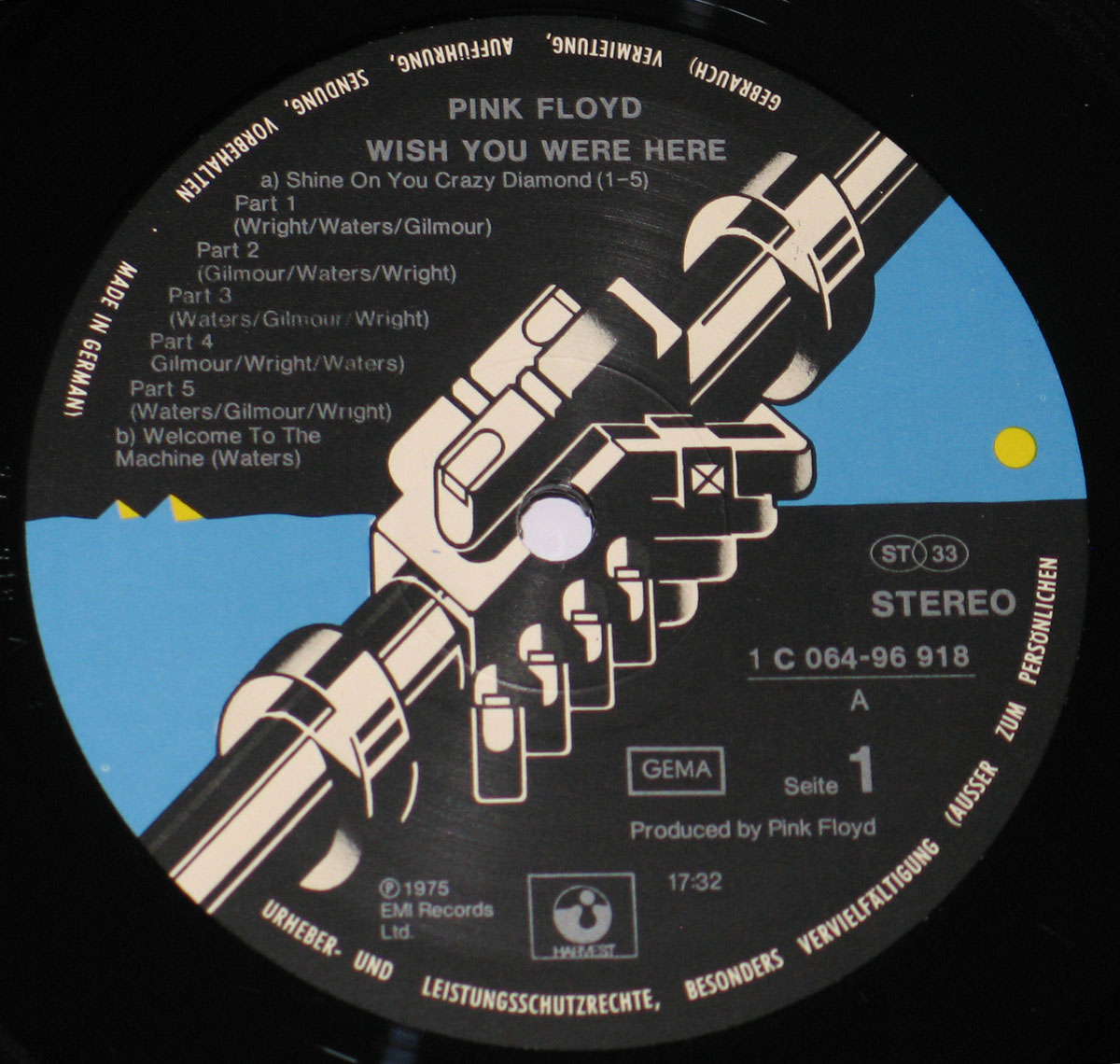High Resolution Photo #5 PINK FLOYD Wish You Were Germany 